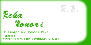 reka monori business card